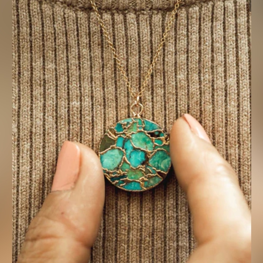 Brand new never used Imbued Turquoise Necklace from Amy Waltz